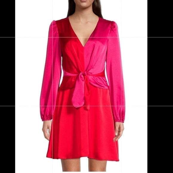 Millly Stella Satin Dress Size 2 - Picture 4 of 16